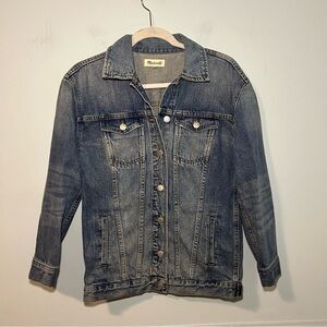Madewell Capstone Wash The Oversized Button Up Jean Jacket Size XXS
